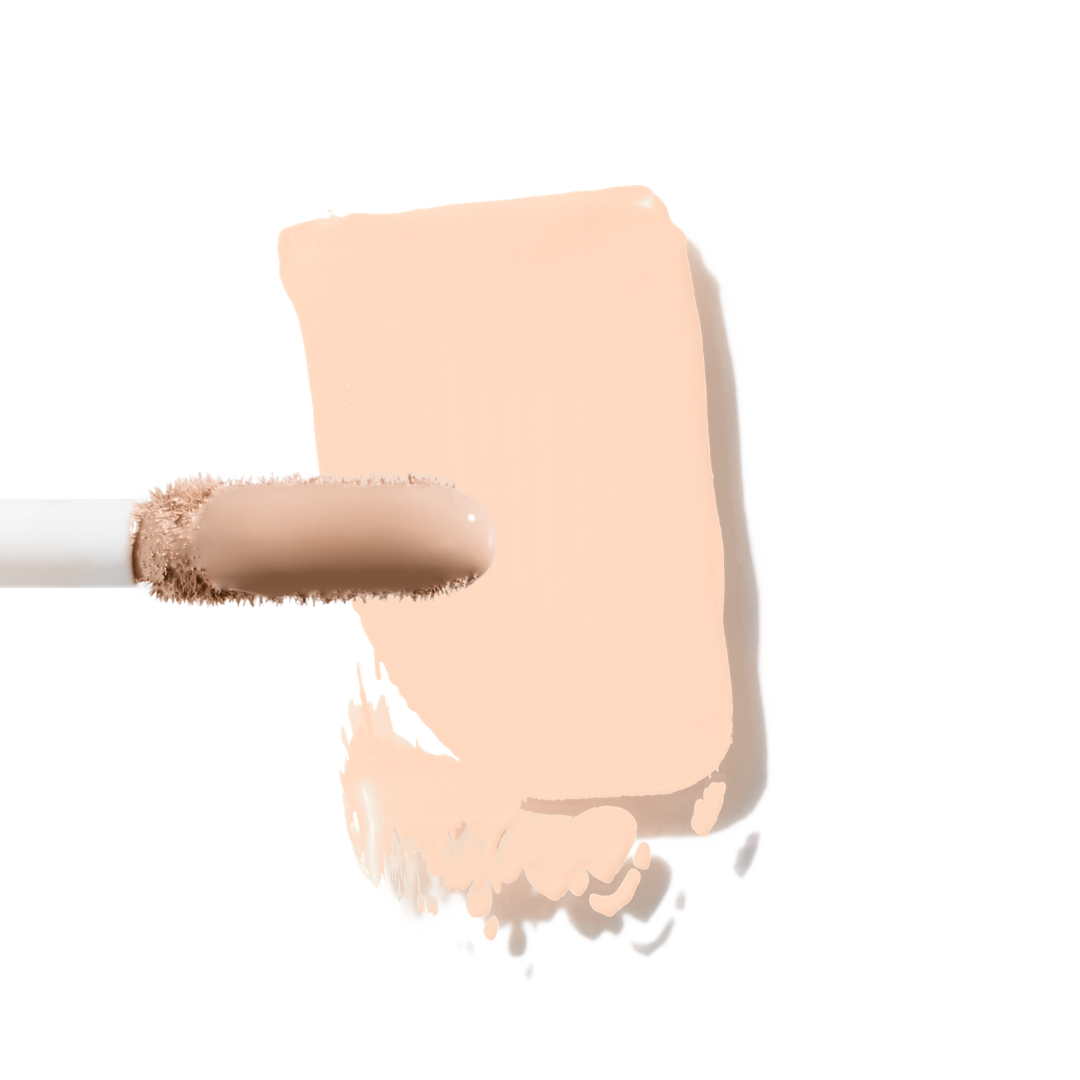 Maxine's Revenge French Face concealer shade Light Peach tube on a white background; blurring hydrating, stretchy foundation concealer for a natural radiant beautiful complexion