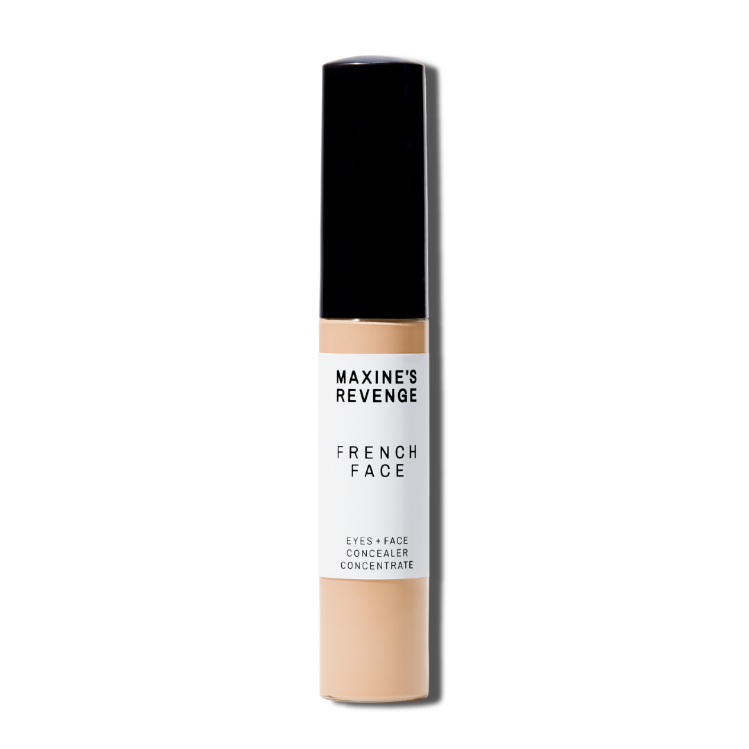 Maxine's Revenge French Face concealer shade Light Sand tube on a white background