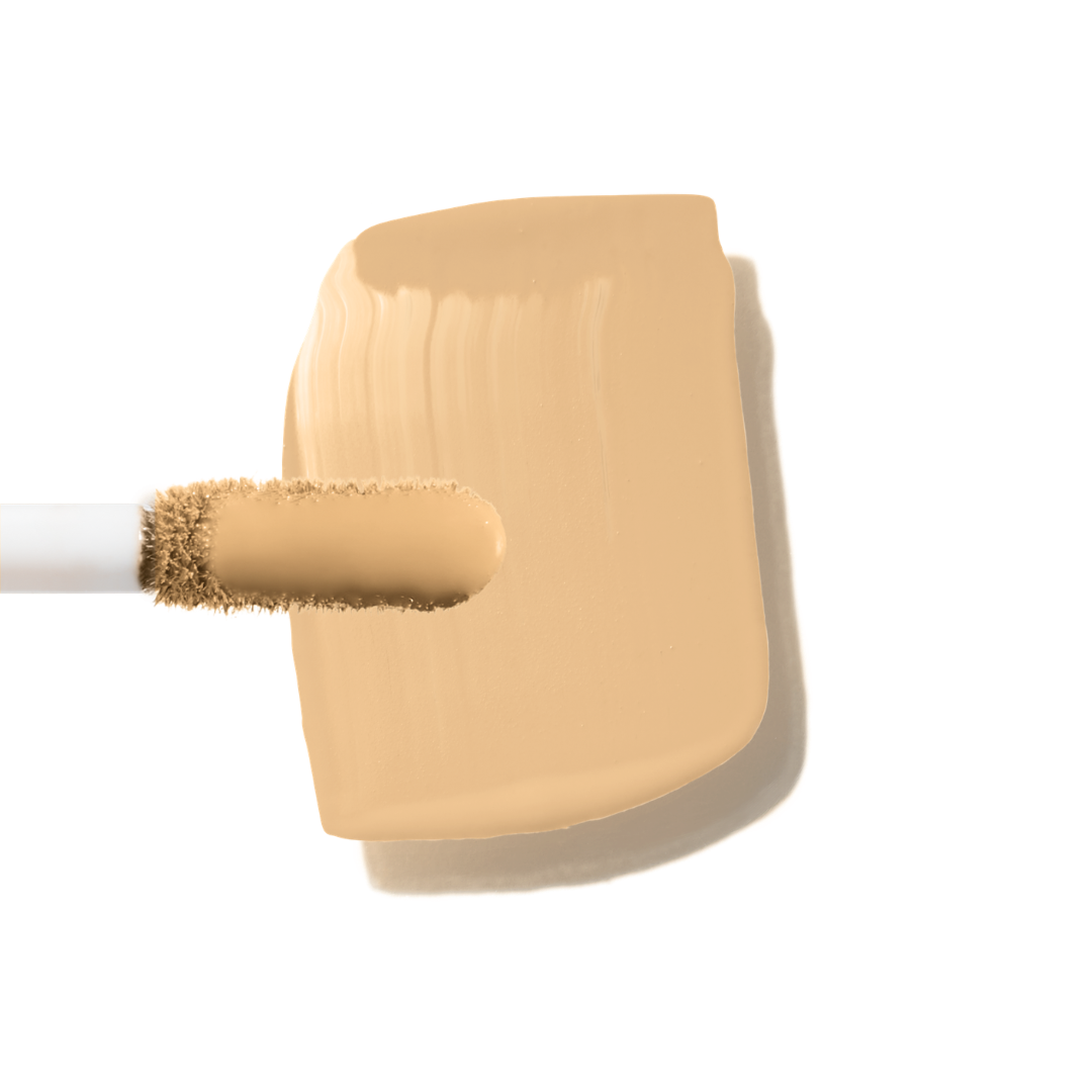 Maxine's Revenge French Face concealer shade Light Medium Sand tube on a white background; blurring hydrating, stretchy foundation concealer for a natural radiant beautiful complexion