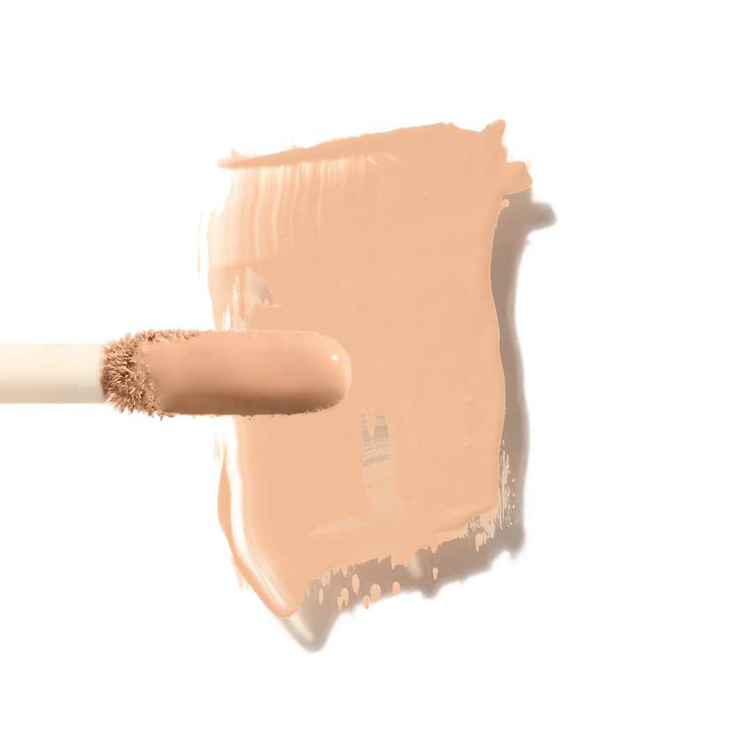 Maxine's Revenge French Face concealer shade Light Medium Peach tube on a white background; blurring hydrating, stretchy foundation concealer for a natural radiant beautiful complexion