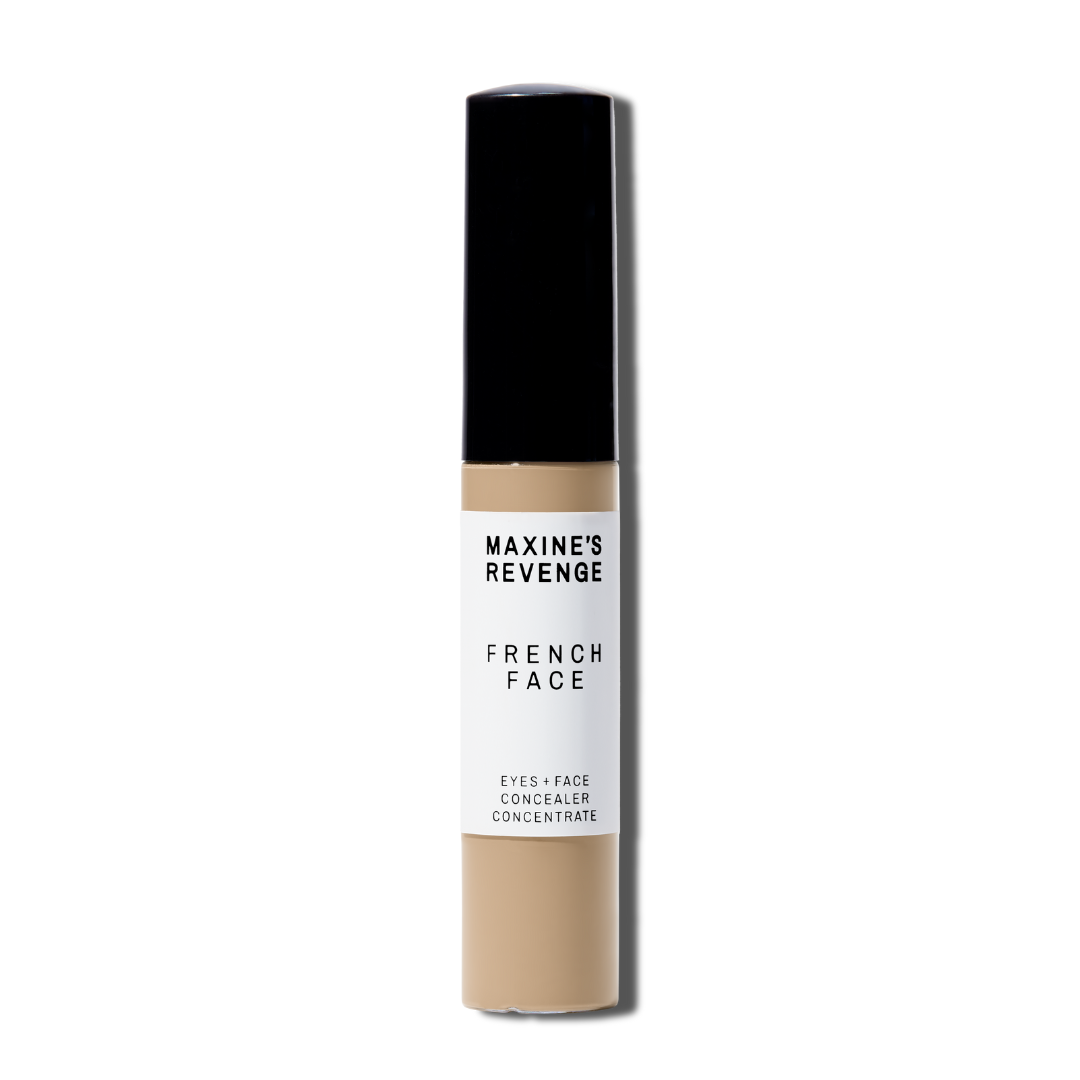 Maxine's Revenge French Face concealer shade Medium Sand tube on a white background