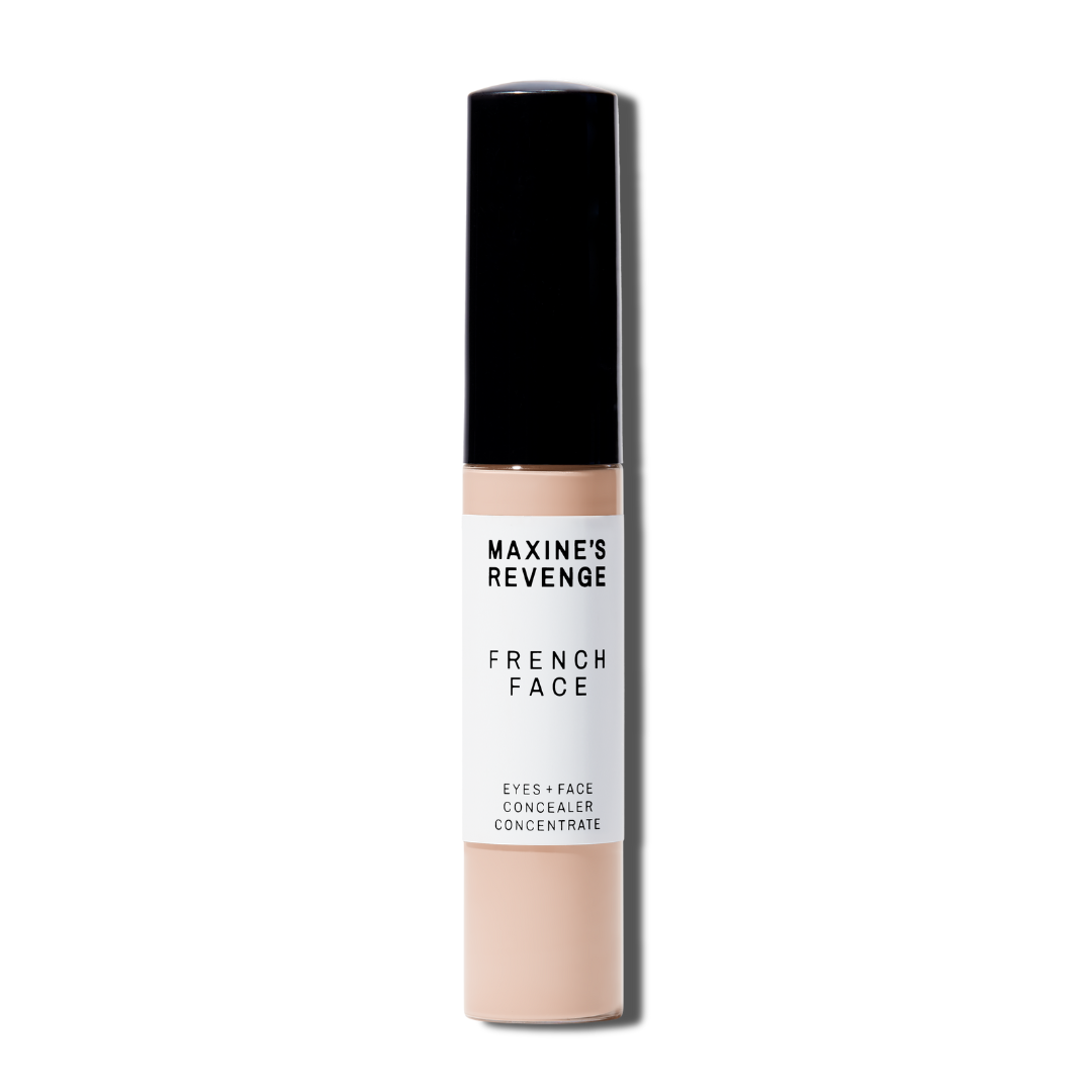 Maxine's Revenge French Face concealer shade Fair Peach tube on a white background